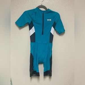 NWOT TYR Competitor Speedsuit in Turauoise and Black Size S